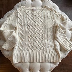 Gap - Cable Knit Sweater - Ivory - XS